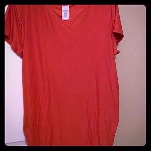 Maternity shirt sleeve tee poly spandex blend